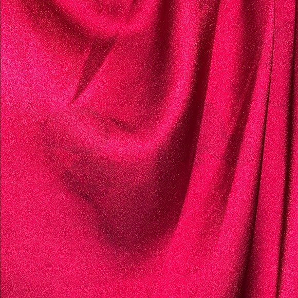 *RED* Satin Faux Wrap Maxi Dress - Picture 5 of 5